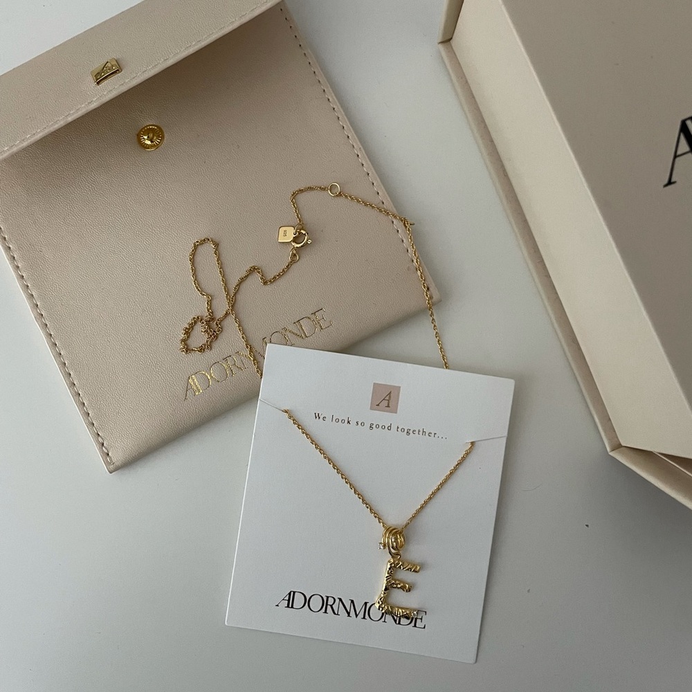Adornmonde Alphabet Necklace
